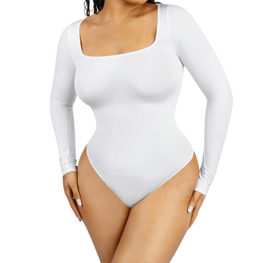 HolyShape Long Sleeve Square Neck Bodysuit