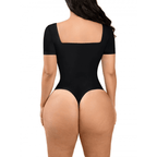 HolyShape Short Sleeve Square Neck Bodysuit