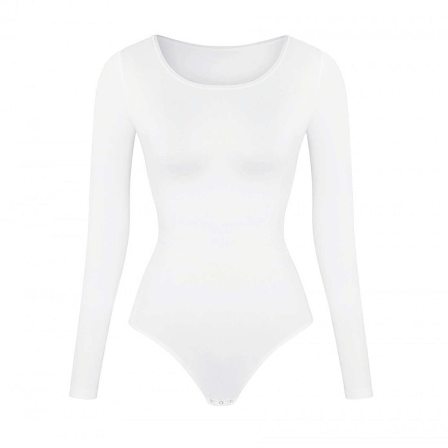 HolyShape Round Neckline Long-Sleeved Seamless Shapewear Bodysuit