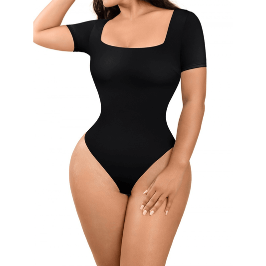 HolyShape Short Sleeve Square Neck Bodysuit