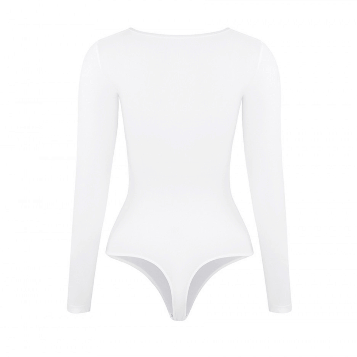 HolyShape Round Neckline Long-Sleeved Seamless Shapewear Bodysuit