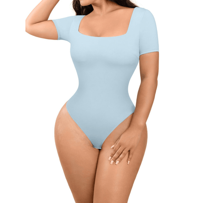 HolyShape Short Sleeve Square Neck Bodysuit