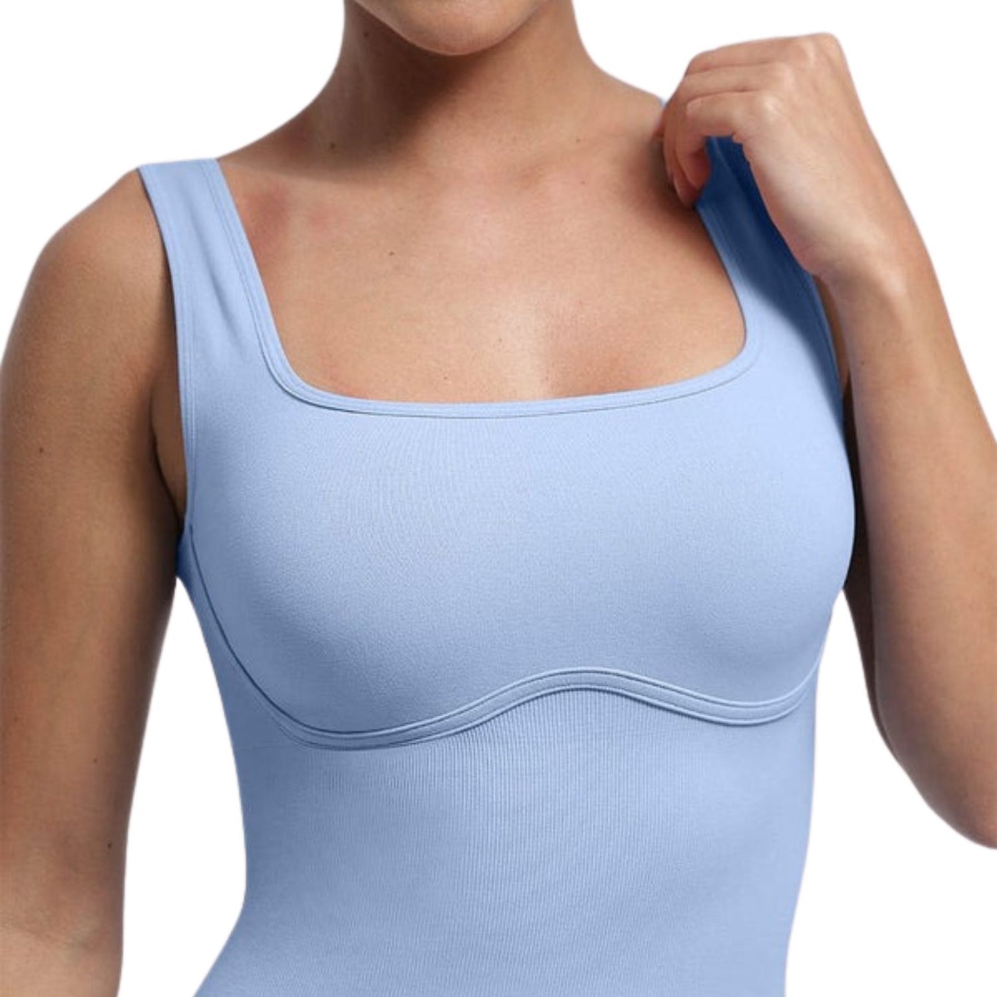 HolyShape Square Neck Sculpt Jumpsuit