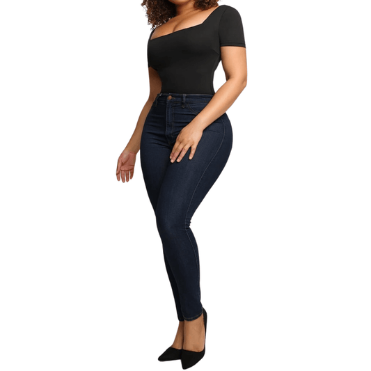 HolyShape Short Sleeve Square Neck Bodysuit