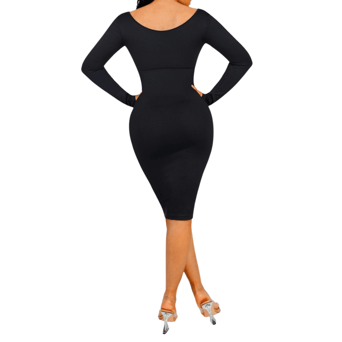 HolyShape ChicSculpt Seamless V-Neck Knit Body Dress