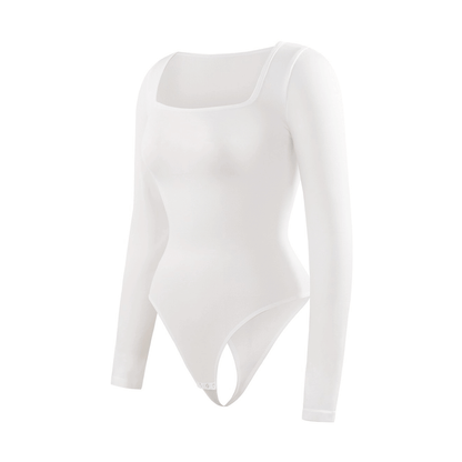 HolyShape Long Sleeve Square Neck Bodysuit
