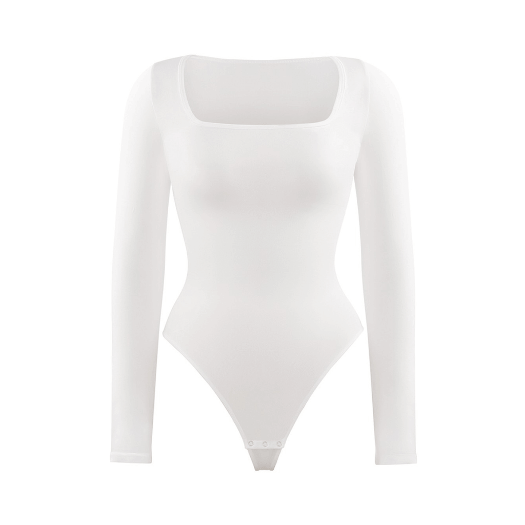 HolyShape Long Sleeve Square Neck Bodysuit