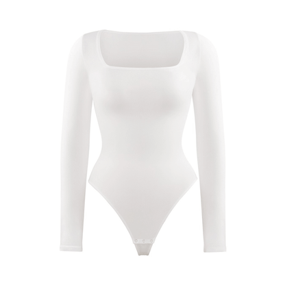 HolyShape Long Sleeve Square Neck Bodysuit