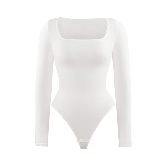 HolyShape Long Sleeve Square Neck Bodysuit