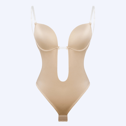 Backless Seamless Thong Bodysuit