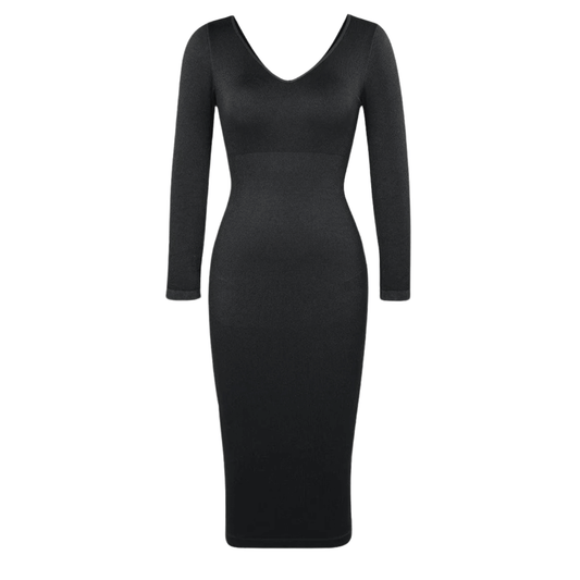 HolyShape ChicSculpt Seamless V-Neck Knit Body Dress