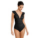 HolyShape V-Neck Ruffle Swimsuit