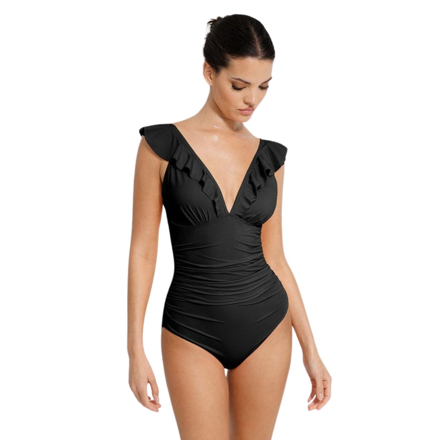 HolyShape V-Neck Ruffle Swimsuit
