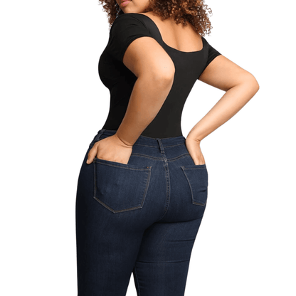 HolyShape Short Sleeve Square Neck Bodysuit