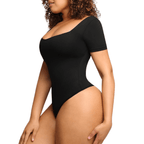 HolyShape Short Sleeve Square Neck Bodysuit