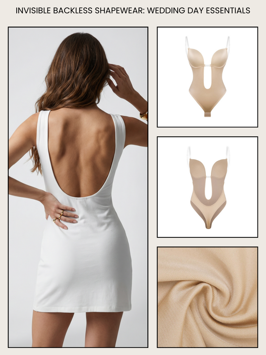 Backless Seamless Thong Bodysuit