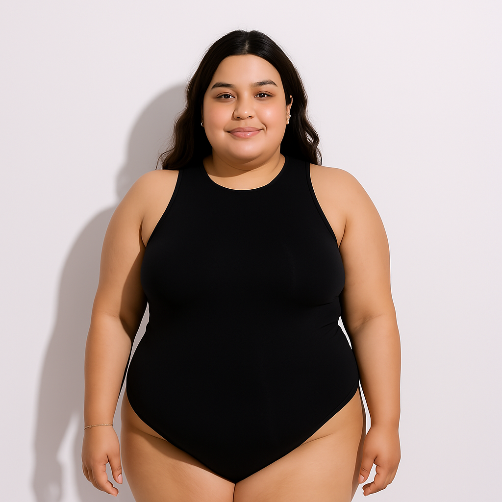 Model in the picture is 165 cm tall, and weighs 90 kgs wearing black size XL/XXL