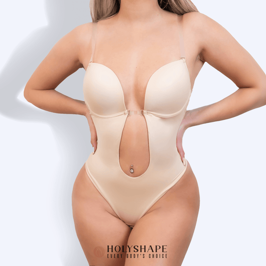 Backless Seamless Thong Bodysuit