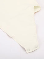 Seamless V Neck Ruched Bust Tummy Control Thong Shaping Bodysuit