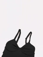 Seamless V Neck Ruched Bust Tummy Control Thong Shaping Bodysuit