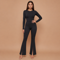 HolyShape FlareSculpt Legging in Black, three-quarter view