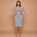 HolyShape PureSculpt Dress in Dark Gray, front