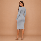 HolyShape PureSculpt Dress in Dark Gray, back