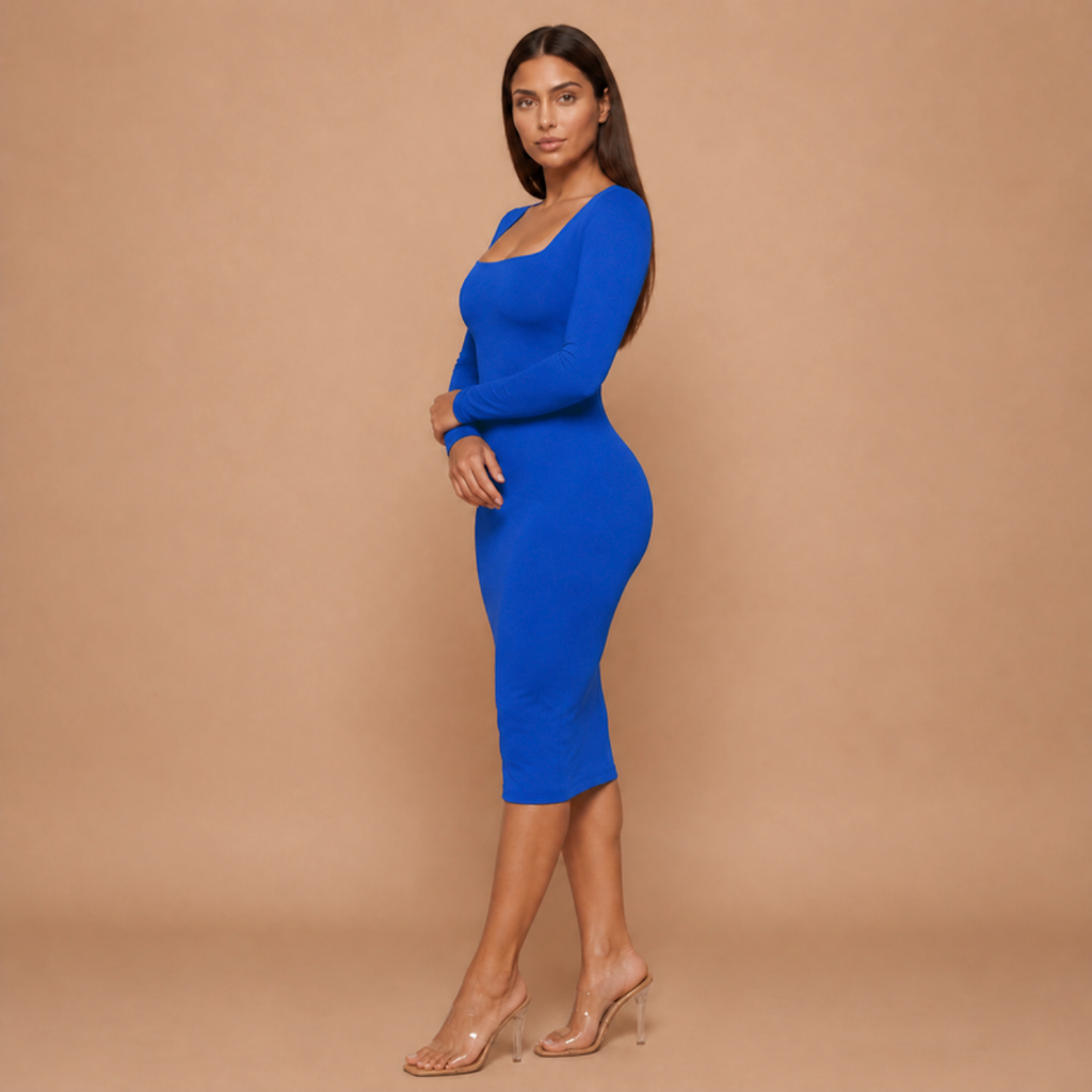 HolyShape PureSculpt Dress in Royal Blue, side