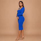 HolyShape PureSculpt Dress in Royal Blue, side